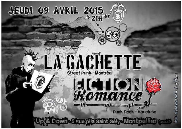 La Gâchette + Fiction Romance au Up and Down le 09 avril 2015 à Montpellier (34)
