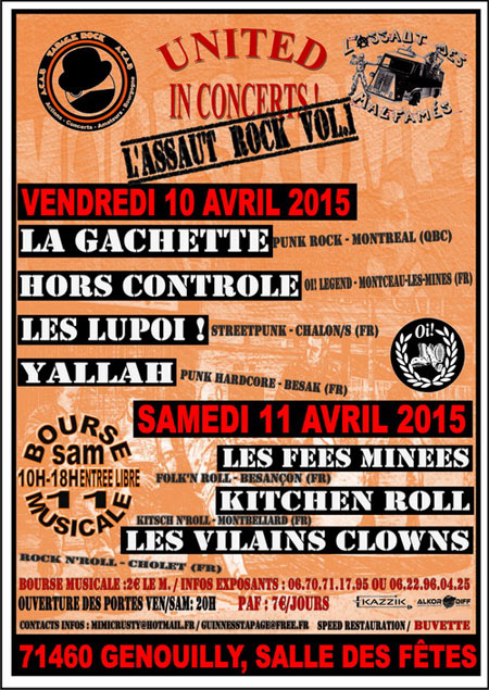 L'Assaut Rock Vol 1 le 10 avril 2015 à Genouilly (71)