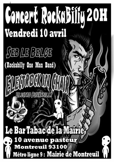 Concert au bar tabac de la mairie le 10 avril 2015 à Montreuil (93)