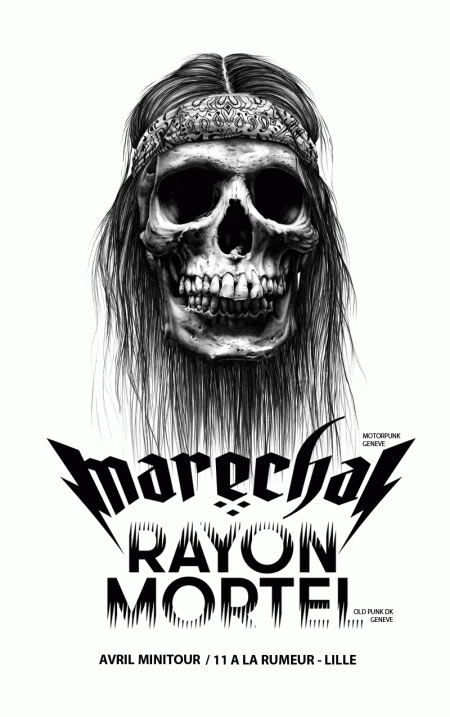 Marechal + Rayon Mortel + The Buxom Cannibals à la Rumeur le 11 avril 2015 à Lille (59)
