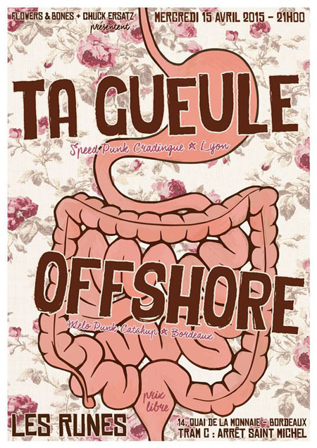 Ta Gueule + Offshore aux Runes le 15 avril 2015 à Bordeaux (33)