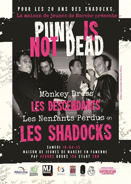 Punk is not dead à la Maison des Jeunes le 18 avril 2015 à Marche-en-Famenne (BE)