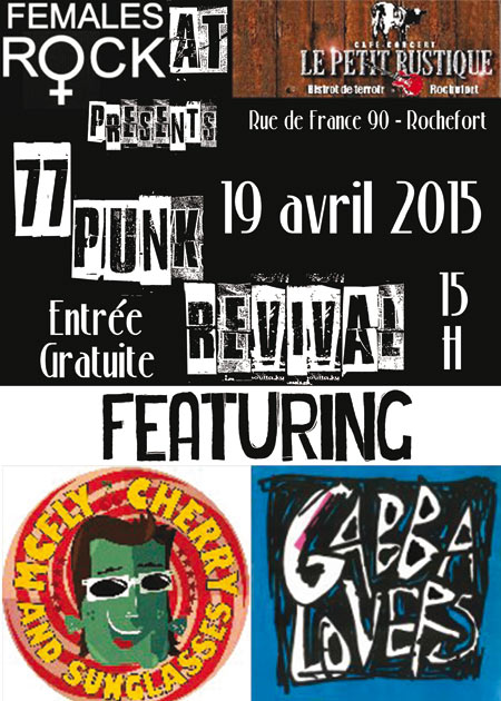 Punk Revival @ Le Petit Rustique le 19 avril 2015 à Rochefort (BE)