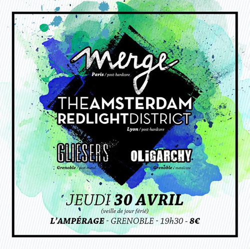 TARLD + Merge + Gliesers + Oligarchy à l'Ampérage le 30 avril 2015 à Grenoble (38)