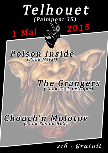 Poison Inside + The Grangers + Chouch'n'Molotov aux Fées Toquées le 01 mai 2015 à Paimpont (35)