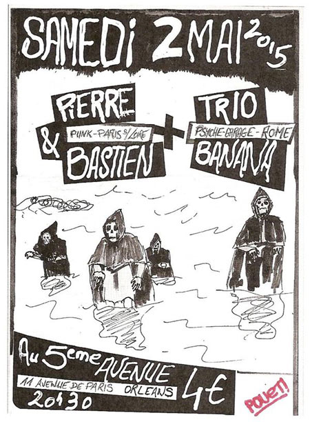 Pierre et Bastien + Trio Banana au 5ème Avenue le 02 mai 2015 à Orléans (45)