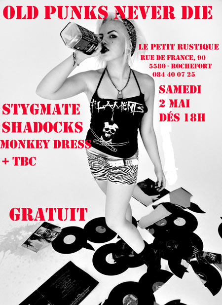 Old punks never die le 02 mai 2015 à Rochefort (BE)