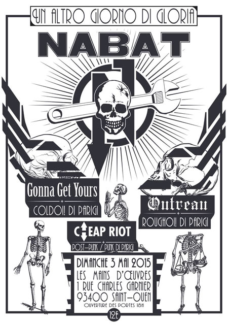 NABAT - Gonna Get Yours - Outreau - Cheap Riot à Mains d'Œuvres le 03 mai 2015 à Saint-Ouen (93)