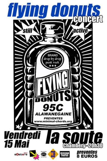 Flying Donuts + 95-C + Alawanegaine à la Soute le 15 mai 2015 à Chambéry (73)