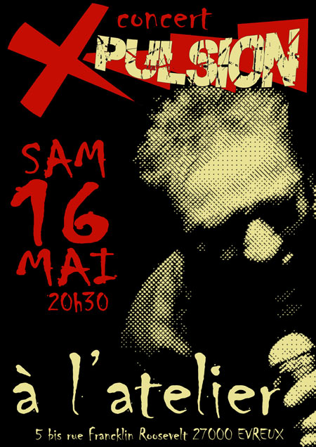 X-Pulsion en concert à l'Atelier le 16 mai 2015 à Evreux (27)