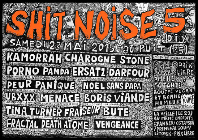 640px x 453px - Shit Noise #5 au Puit le 23 mai 2015 Ã  Bovel (35) - Razibus, concerts Punk,  Ska, Hardcore, manifs, festivals...