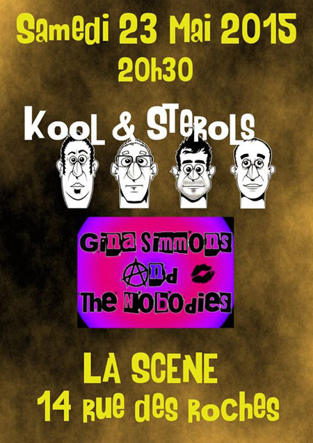 Kool & Sterols + Gina Simmons and the Nobodies à la Scène le 23 mai 2015 à Metz (57)