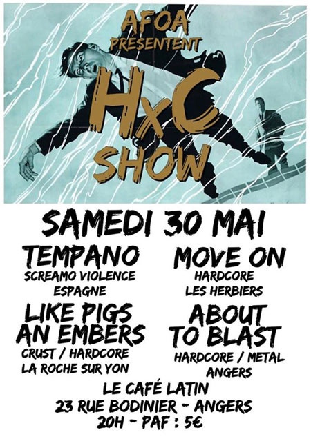 HxC show au Café Latin le 30 mai 2015 à Angers (49)