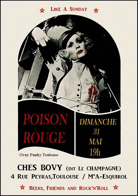 Poison Rouge Ches Bovy le 31 mai 2015 à Toulouse (31)