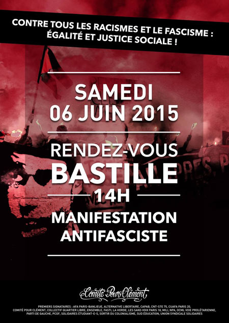 CLÉMENT 2 ANS NI OUBLI NI PARDON le 06 juin 2015 à Paris (75)
