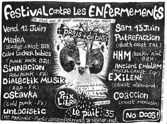 Festival contre les enfermements au Puit le 12 juin 2015 à Bovel (35)