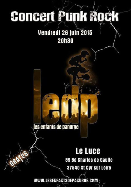 Les Enfants de Panurge au bar Le Luce le 26 juin 2015 à Saint-Cyr-sur-Loire (37)