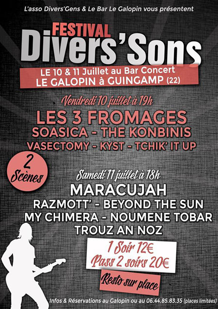 Festival Divers'Sons au Galopin le 10 juillet 2015 à Guingamp (22)