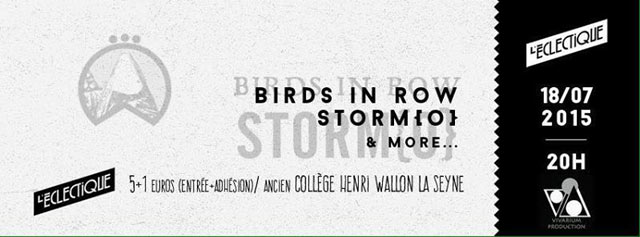 Birds In Row + Storm{O} + Throw Me Off A Bridge le 18 juillet 2015 à La Seyne-sur-Mer (83)