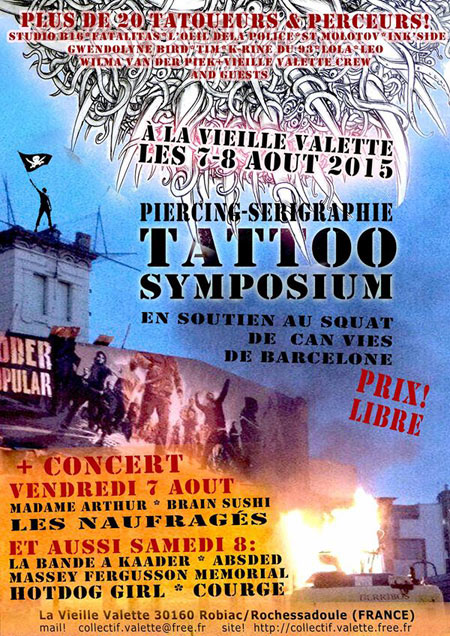 Festival en soutien au squat Can Vies de Barcelone le 07 août 2015 à Robiac-Rochessadoule (30)