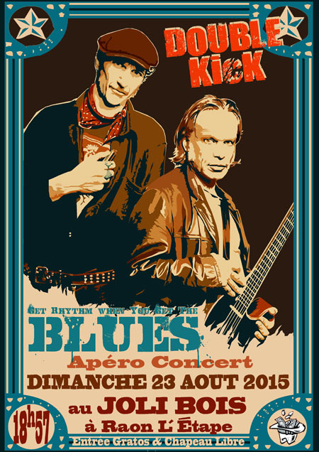 ENTRÉE GRATOS | Concert Double Kick | BLUES le 23 août 2015 à Raon-l'Etape (88)