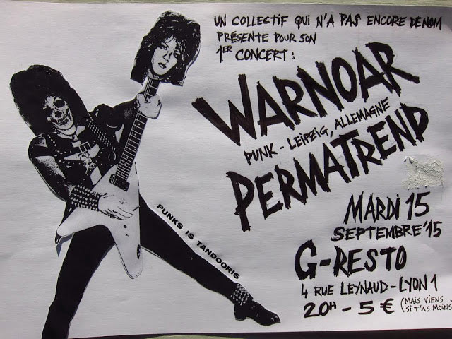 Warnoar + Permatrend au G.Restaurant le 15 septembre 2015 à Lyon (69)