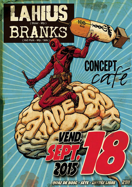Branks + Lahius au Concept Café le 18 septembre 2015 à Sète (34)