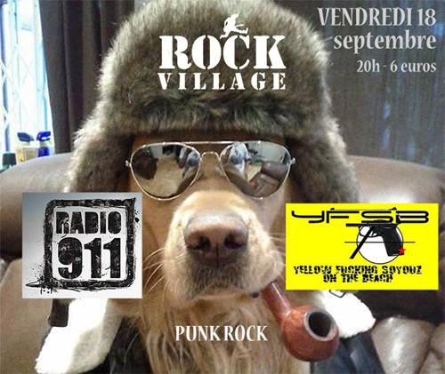 Radio 911 + Yellow Fucking Soyouz On The Beach au Rock Village le 18 septembre 2015 à Grâce-Hollogne (BE)