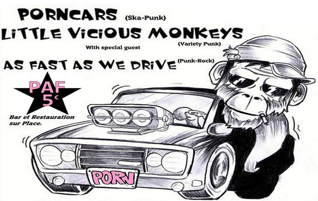 Porncars+Little Vicious Monkey+As Fast As We Drive à l'Électrode le 19 septembre 2015 à Miramas (13)