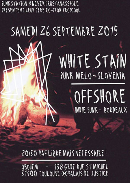 White Stain + Offshore au Ôbohem le 26 septembre 2015 à Toulouse (31)