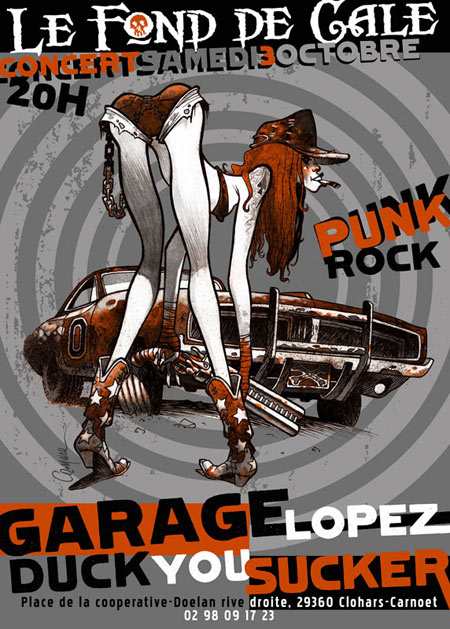 Garage Lopez et Duck You Sucker au Fond de Cale le 03 octobre 2015 à Clohars-Carnoët (29)