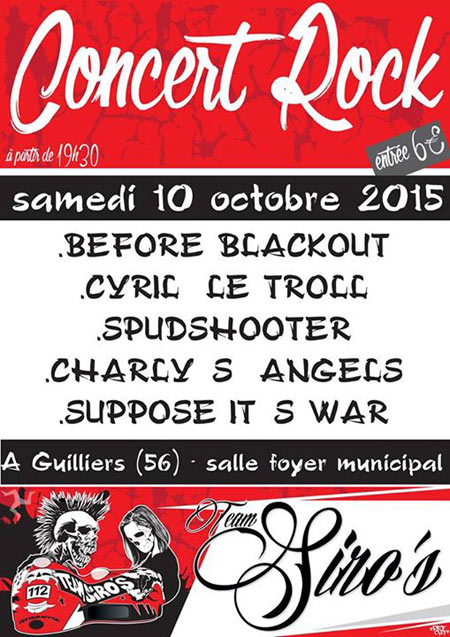 Concert à la salle du Foyer Municipal le 10 octobre 2015 à Guilliers (56)