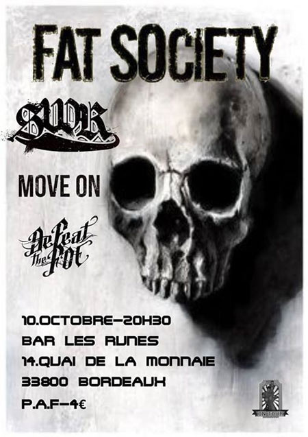 Hardcore show aux Runes le 10 octobre 2015 à Bordeaux (33)