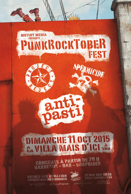PUNKROCKTOBER FEST le 11 octobre 2015 à Aubervilliers (93)