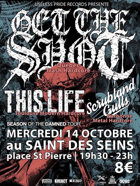 Concert Hardcore au Saint des Seins le 14 octobre 2015 à Toulouse (31)