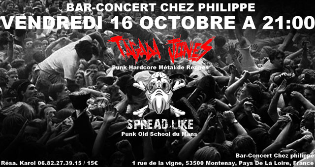 Concert au Bar-Concert Chez Philippe le 16 octobre 2015 à Montenay (53)