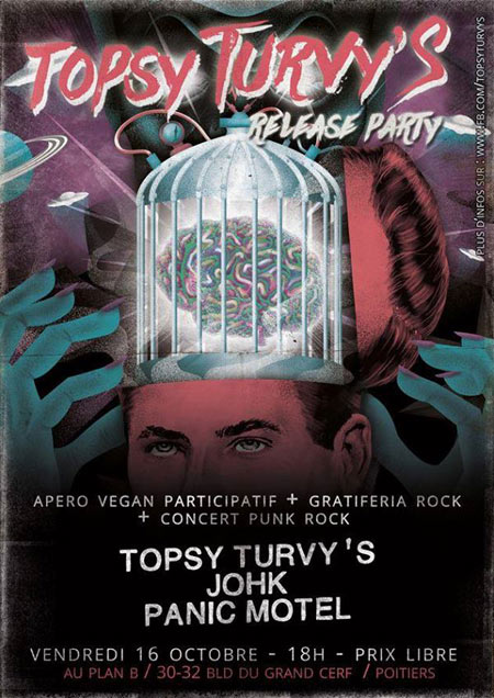 Topsy Turvy's + Johk + Panic Motel au Plan B le 16 octobre 2015 à Poitiers (86)