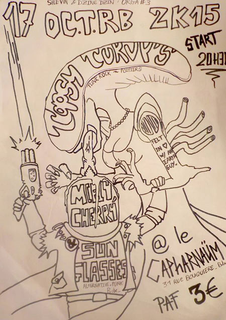 Topsy Turvy's + McFly, Cherry & Sunglasses au Capharnaüm le 17 octobre 2015 à Bordeaux (33)