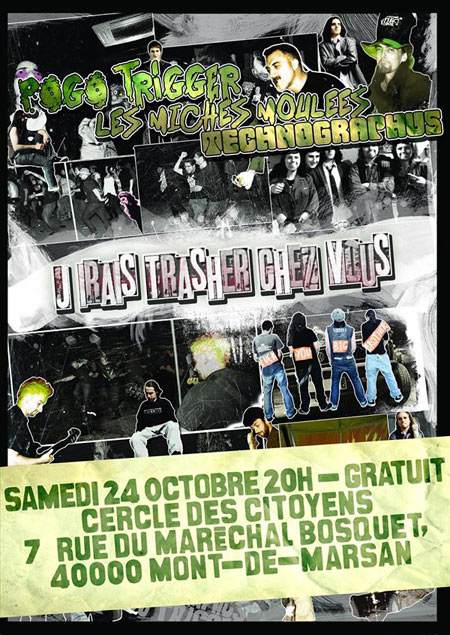 Soirée Punk Garage au Cercle des Citoyens le 24 octobre 2015 à Mont-de-Marsan (40)
