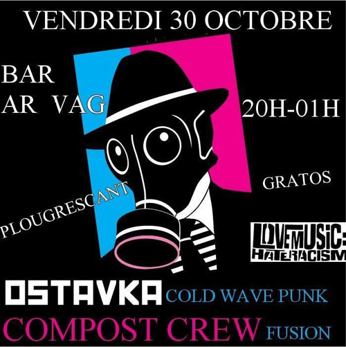 Ostavka + Composte Crew au café Ar Vag le 30 octobre 2015 à Plougrescant (22)