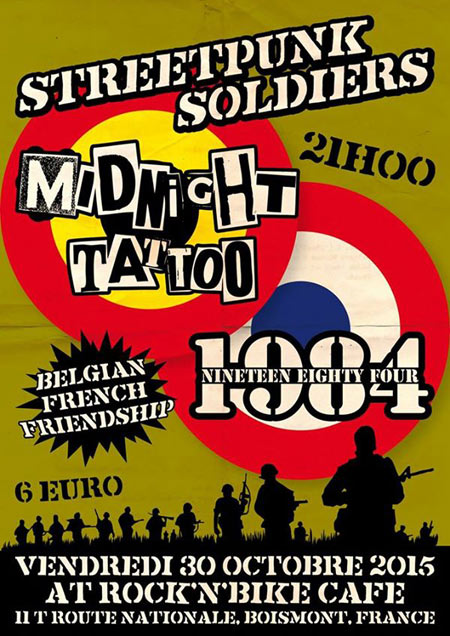 Midnight Tattoo + 1984 au Rock'n'Bike Café le 30 octobre 2015 à Boismont (54)