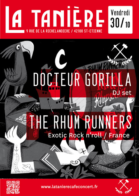 THE RHUM RUNNERS + DOCTEUR GORILLA @ La Tanière le 30 octobre 2015 à Saint-Etienne (42)