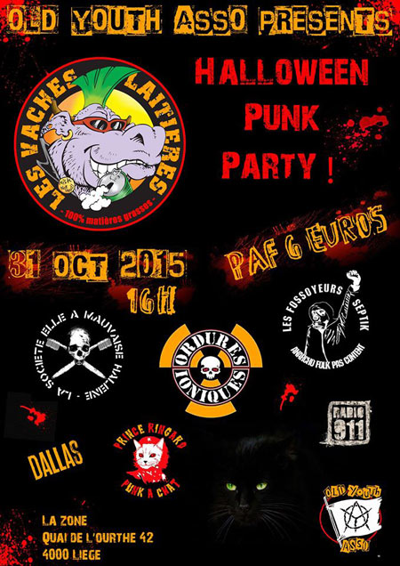 Halloween Punk Party @ La Zone le 31 octobre 2015 à Liège (BE)