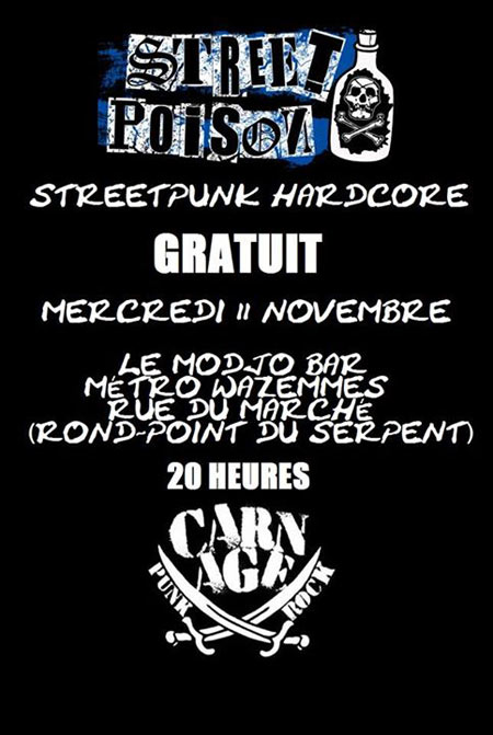 Street Poison au Modjo le 11 novembre 2015 à Lille (59)