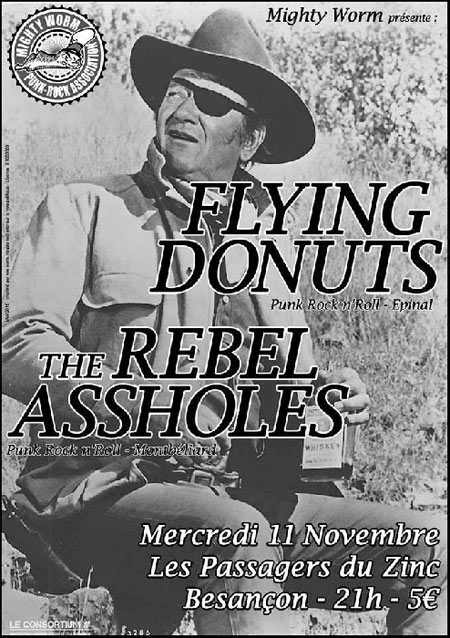 Flying Donuts + The Rebel Assholes aux Passagers du Zinc le 11 novembre 2015 à Besançon (25)