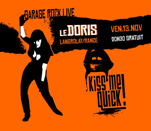 Kiss Me Quick! (Garage Rock) au Doris le 13 novembre 2015 à Langrolay-sur-Rance (22)