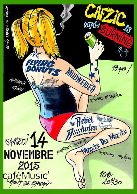Cafzic is (still) burning #3 le 14 novembre 2015 à Mont-de-Marsan (40)