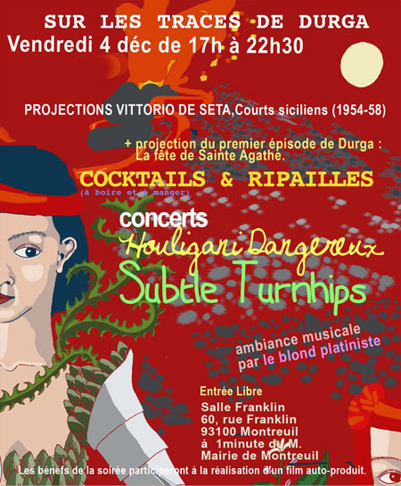 Subtle Turnhips, Houligani Dangereux et Projo le 04 décembre 2015 à Montreuil (93)