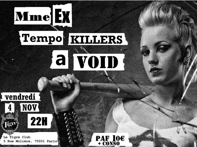 Live Punk girly au Tigre Club le 04 décembre 2015 à Paris (75)
