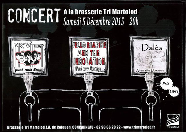 Concert de fin d'année à la brasserie Tri Martolod le 05 décembre 2015 à Concarneau (29)